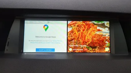 BMW F07 5GT NBT5시리즈 안드로이드 올인원 카플레이 안드로이드오토 후방카메라 아이드라이브 연동 장착 10.25 인치 12.3인치 비교 온보드 모니터 탈거후 설치
