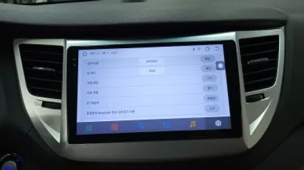 올뉴투싼 안드로이드올인원 설치 내비매립 부팅 안됨 블랙아웃 고장 탈거후 장착