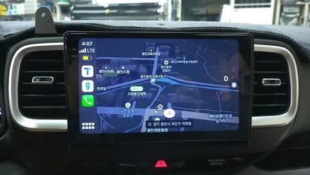베뉴 켈란 안드로이드올인원 AHD 범퍼형 후방카메라 설치 순정오디오 탈거후 장착