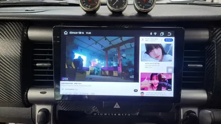 스즈키 허슬러 9인치 켈란 안드로이드올인원 설치 카플레이 안드로이드오토