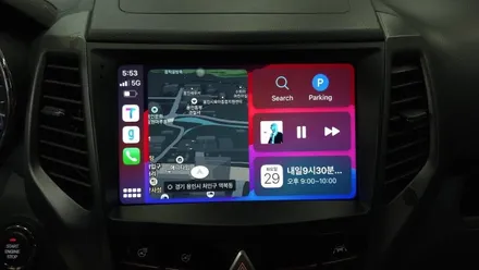 티볼리 아이나비3D 카인원M 안드로이드올인원 설치 기존 내비매립 탈거후 장착