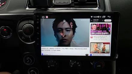 SM3에서 코란도스포츠로 안드로이드올인원 블랙박스 이전 장착 설치