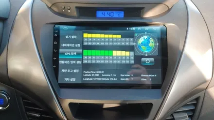 아반떼 MD 켈란 안드로이드 올인원 및 전용 3D HD 어라운드뷰 설치 PAS(움직이는 주차라인) 연동 , 시공 by 용인 블루존
