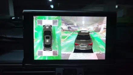 아우디 A7 기존에 설치된 알리 안드로이드 올인원에  3D 어라운드뷰 추가 설치, 시공 by 용인 블루존