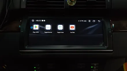 BMW X5 2005년 E53 안드로이드올인원 해외직구 제품 및 AHD후방카메라 설치 기존 DSP앰프 살려서 장착 + 라디오배선 연장 ~, 시공 by 용인 블루존