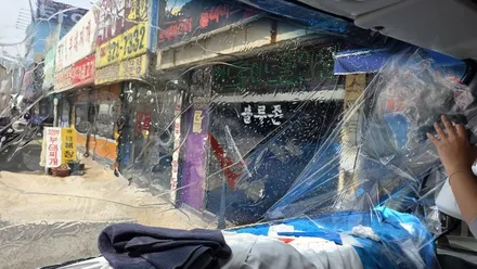 올뉴마이티 2대 마이티 1대 더블캡 애니가드 전면 측후면 열차단 썬팅 시공