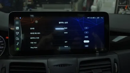 뉴SM5 노바 순정 스마트커넥트 고장으로 카인원 12.3인치 아이나비3D 안드로이드올인원 설치 순정 어라운드뷰 연동