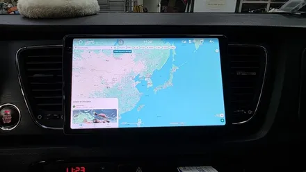 올뉴카니발 안드로이드올인원 교체설치 및 어라운드뷰 보정