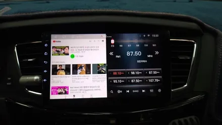 K7 2012 모젠 내비게이션을 탈착하고 안드로이드 올인원으로 교체 설치 전방카메라 후방카메라 연동하였습니다. , 시공 by 용인 블루존