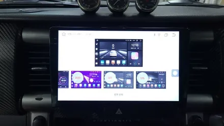 스즈키 허슬러 9인치 켈란 안드로이드올인원 설치 카플레이 안드로이드오토