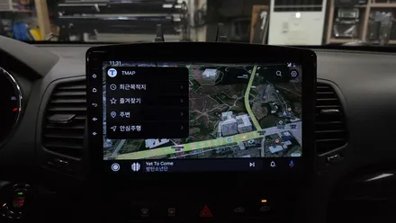 쏘렌토R 순정네비 백화 탈거후 켈란 안드로이드 올인원 10.1인치 및 광각 후방카메라 설치 카플레이 안드로이드오토 연동 , 시공 by 용인 블루존