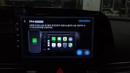 아반떼MD 안드로이드올인원, 후방카메라 PAS연동 교체 장착 / 아반떼CN7 안드로이드올인원, 룸미러하이패스 설치 , 시공 by 용인 블루존