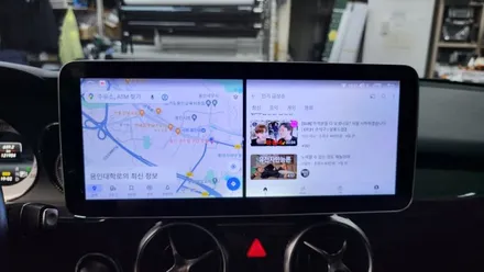 벤츠 12.3인치 안드로이드올인원 및 후방카메라 \