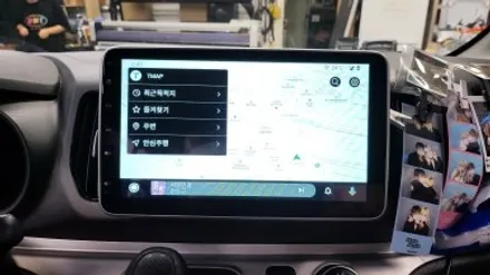 기아 레이 밴 2015 안드로이드 올인원 설치 및 핸들리모컨 개조 장착 부품번호 (구형레이) , 시공 by 용인 블루존