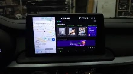 기아 K3 켈란 안드로이드올인원 설치 및 후방카메라 안드로이드오토 카플레이 연동 설치하였습니다. ~ , 시공 by 용인 블루존