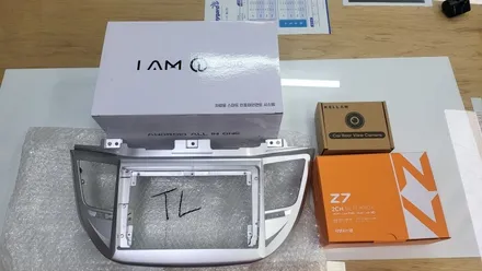 올뉴투싼 안드로이드올인원 9인치, AHD 후방카메라, 지넷 2채널 블랙박스 설치 기존 순정오디오 탈거후 장착하였습니다.