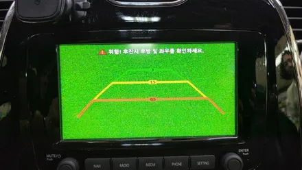 QM3 후방카메라 녹색화면 순정내비게이션 고장으로 안드로이드올인원 설치
