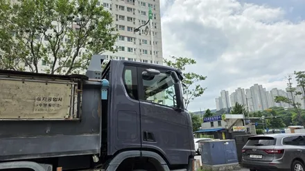 스카니아 2021 R540 덤프트럭 솔라가드 새턴 반반사 썬팅 화물차 트럭 전면 측후면 시공