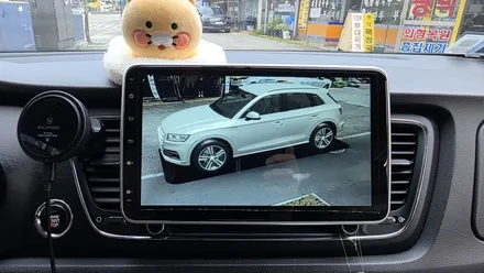 올뉴카니발 안드로이드올인원 교체설치 및 어라운드뷰 보정