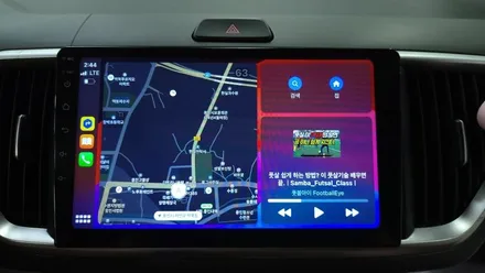 더 뉴 레이 9인치 안드로이드올인원 설치  안드로이드오토 카플레이 연동 , 시공 by 용인 블루존