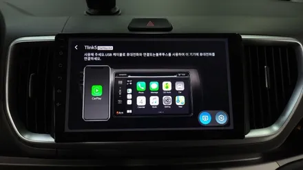 더뉴레이 안드로이드올인원 및 AHD 후방카메라 설치하였습니다. 블루투스 안드로이드오토 애플 카플레이 연동, 시공 by 용인 블루존
