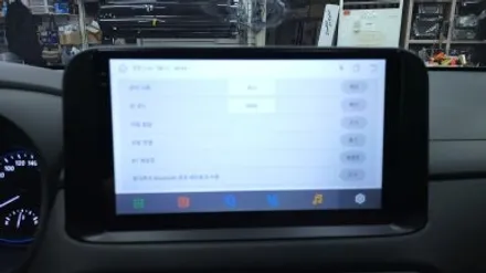 코나 안드로이드 올인원 LED 전조등 실내등 설치