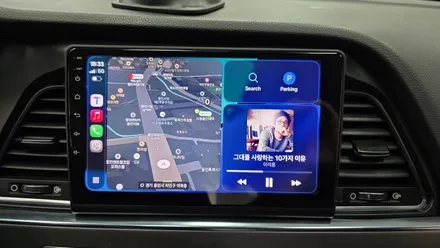 LF소나타 안드로이드올인원 카인원M 아이나비3D 설치 기존 네비게이션 매립 고장으로 탈거후 장착