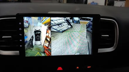 베뉴 켈란 안드로이드 올인원 풀HD 어라운드뷰(수퍼뷰/s-vue) 도원텍 락폴딩 설치 , 장착 시공 by 용인 블루존