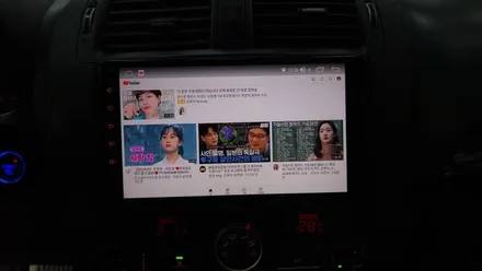 기아 모하비 2009 모터스밸류 안드로이드 올인원 설치 파인드라이브 네비게이션 및 순정오디오 탈거후 장착  , 시공 by 용인 블루존