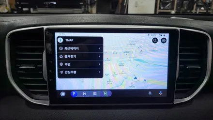 스포티지 QL 켈란 안드로이드 올인원 9인치 장착 PAS 순정후방카메라 설치 .. 기존 내비매립 후방카메라 탈거~ , 시공 by 용인 블루존