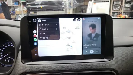 코나 안드로이드 올인원 LED 전조등 실내등 설치