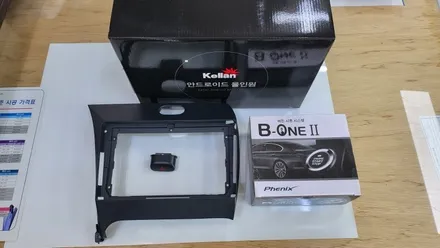 KIA K3 안드로이드올인원 스타트버튼 설치 아이나비 내비매립 탈거후~ 안드로이드오토 카플레이 , 시공 by 용인 블루존
