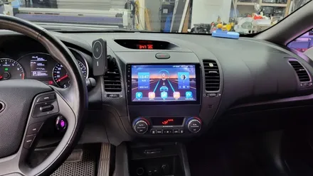 KIA K3 안드로이드올인원 스타트버튼 설치 아이나비 내비매립 탈거후~ 안드로이드오토 카플레이 , 시공 by 용인 블루존