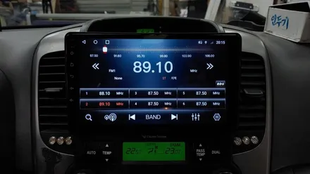 그랜드카니발 순정네비게이션 탈거 알리 TS10 안드로이드 올인원 설치 및 후방카메라 연동 , 시공 by 용인 블루존