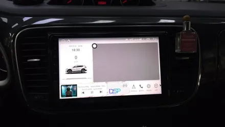폭스바겐 더비틀 안드로이드올인원 아이나비3D 카인원M 9인치 AHD후방카메라 사이드미러 락폴딩 설치
