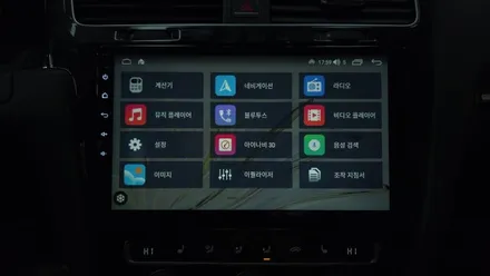 골프7세대 순정네비 탈거 안드로이드올인원 카인원 아이나비3D 10.1인치 설치