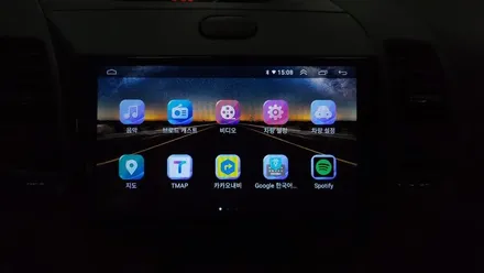 더 뉴 K3 2017 켈란 안드로이드 올인원 9인치 설치 후방카메라 장착 카플레이 안드로이드오토 연동, 시공 by 용인 블루존