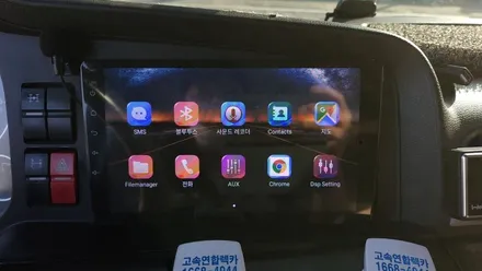만트럭 안드로이드올인원 9인치 설치 카플레이 안드로이드오토 순정오디오 탈거후 장착 , 시공 by 용인 블루존