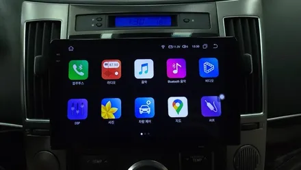 베라크루즈 2013 모젠 고장으로 안드로이드올인원 켈란 아이엠아이 i6000 설치 순정후방카메라 및 공조 연동, 시공 by 용인 블루존
