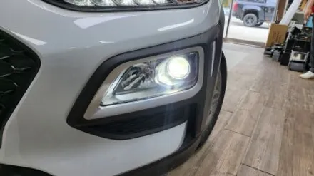 코나 안드로이드 올인원 LED 전조등 실내등 설치