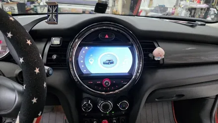 BMW MINI COOPER 2017 순정오디오 룸미러모니터 탈거후 아이나비 3D 카인원 프로맥스 미니쿠퍼 안드로이드올인원 설치