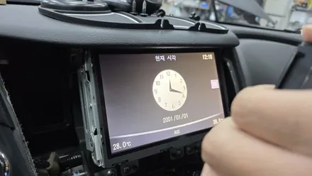 인피니티 Q50 해외직구 버티컬 안드로이드올인원과 블랙박스 설치