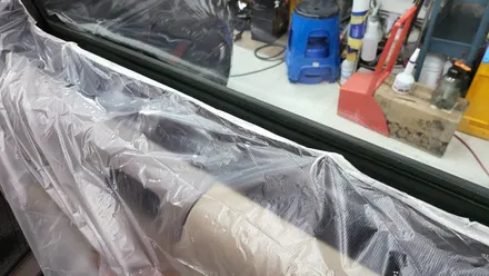 그랜드카니발 리무진 열차단 썬팅 재시공 애니가드 AP80R 반반사 필름 전면 측후면 커텐 문짝 떼고 시공 , by 용인 블루존