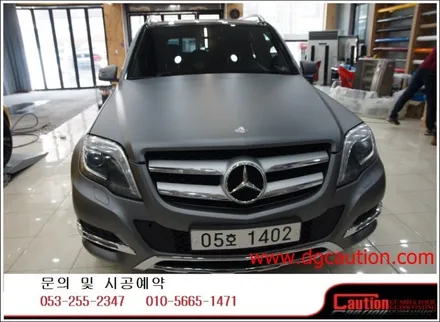 벤츠 GLK220 전체무광다크그레이랩핑입니다.[대구랩핑][대구ppf][대구카스킨][대구후퍼옵틱] / 대구 수성구 황금동