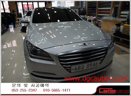 제네시스 g330 루프랩핑시공입니다.[대구랩핑][대구루프스킨][제네시스랩핑][대구ppf] / 대구 수성구 황금동