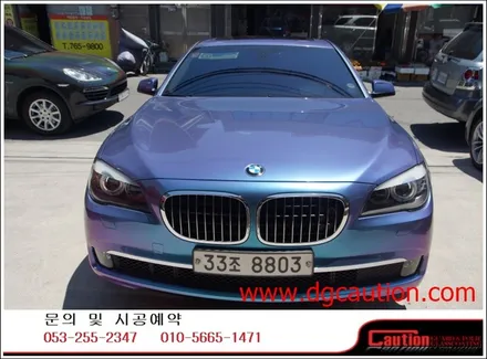bmw 750li 전체랩핑시공입니다.[대구랩핑][bmw랩핑][대구ppf][대구카스킨] / 대구 수성구 황금동