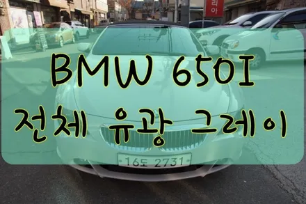 BMW 650 I 전체 유광그레이 작업입니다.  #ppf #대구PPF #랩핑 #대구랩핑 #카스킨 #대구카스킨 #래핑 #대구래핑 / 대구 수성구 황금동