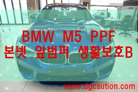 대구랩핑 대구PPF BMW M5 본넷 앞 범퍼 생활보호 B PPF 시공 후기 / 대구 수성구 황금동