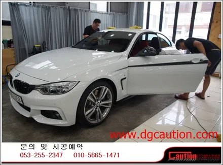 bmw 428i 사이드도어데칼&카본립부분ppf 시공입니다.[대구ppf][bmw랩핑][대구랩핑][bmw데칼] / 대구 수성구 황금동