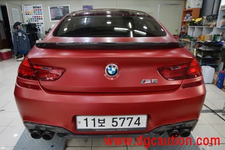 대구랩핑 대구PPF전문 BMW640D 사틴 뱀파이어 래드 전체시공 / 대구 수성구 황금동